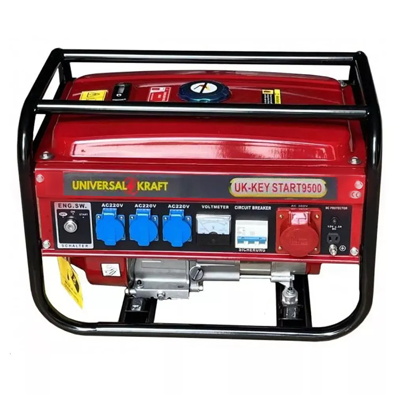 Генератор бензиновий UNIVERSAL KRAFT 3 фази (380В), 4кВт, (UK-9500)